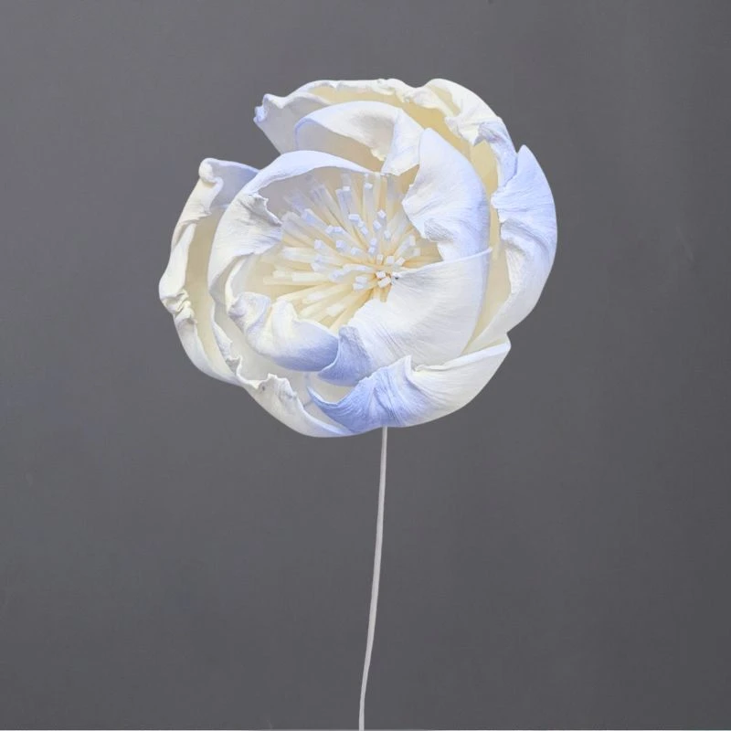 L-3296-622 索拉牡丹花插(噴漆) 薄霧藍