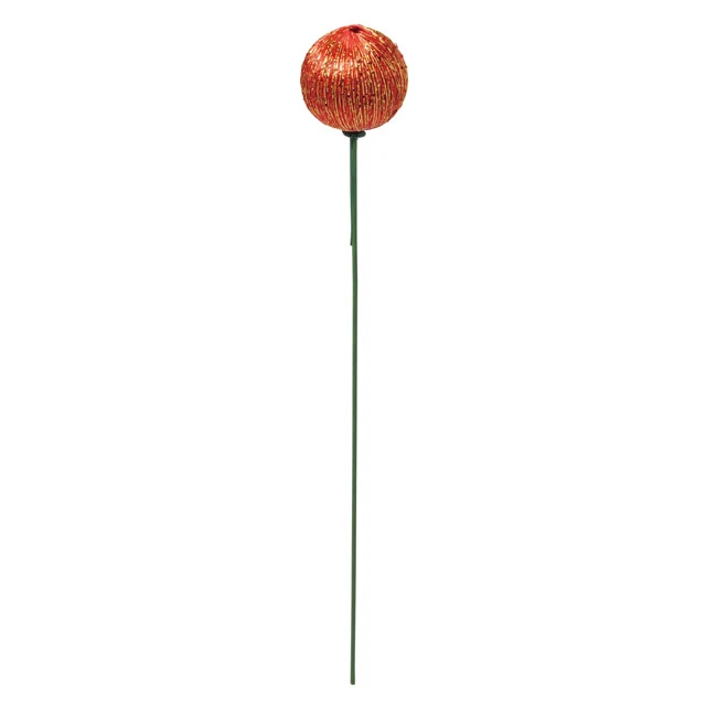 JP-2200-003 金線圓球花插/10入 紅