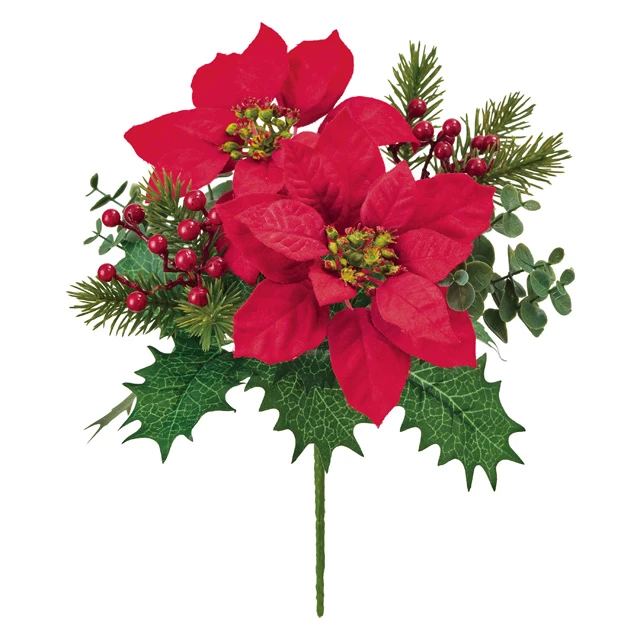 FX-8529 聖誕紅綜合花束 紅