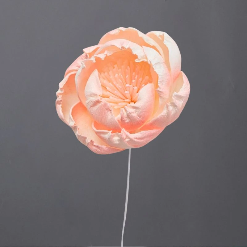 L-3296-194 索拉牡丹花插(噴漆) 月櫻粉珠光