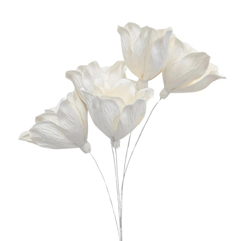 L-3989-010 索拉孤挺花花插-大(5入) 白