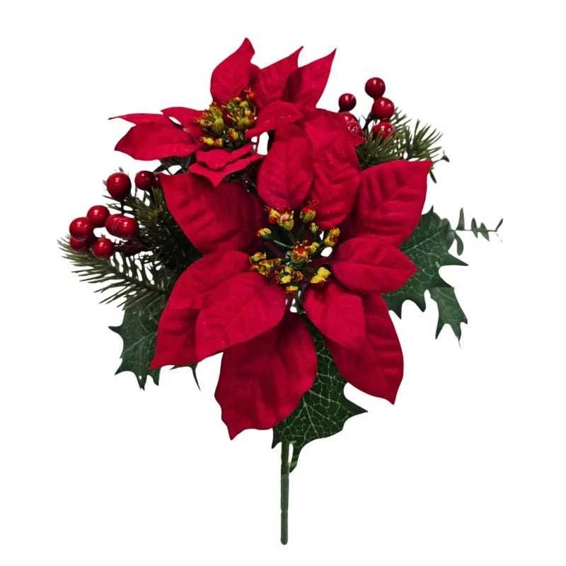 FX-8529 聖誕紅綜合花束 紅
