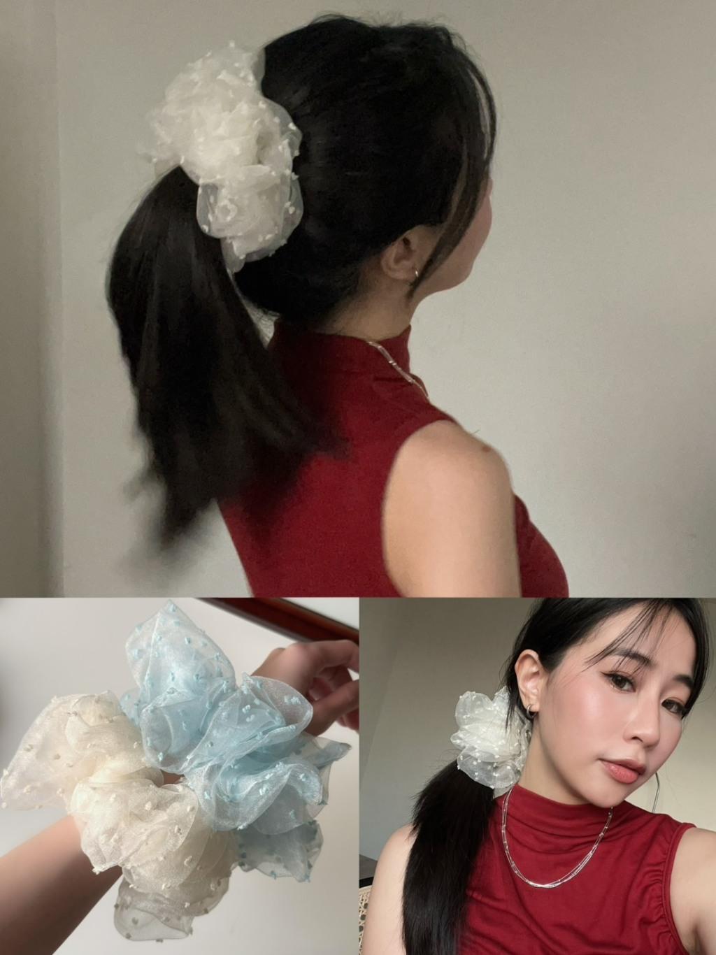 點點澎澎紗髮圈