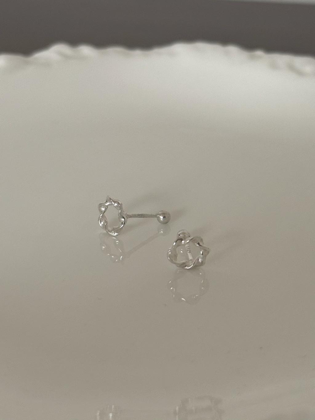 螺旋轉珠耳環