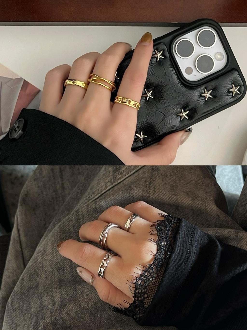 合金款三入組戒指