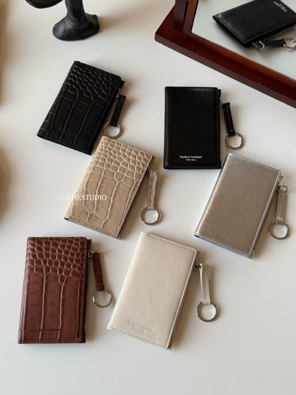 bucks&leather 牛皮零錢卡夾
