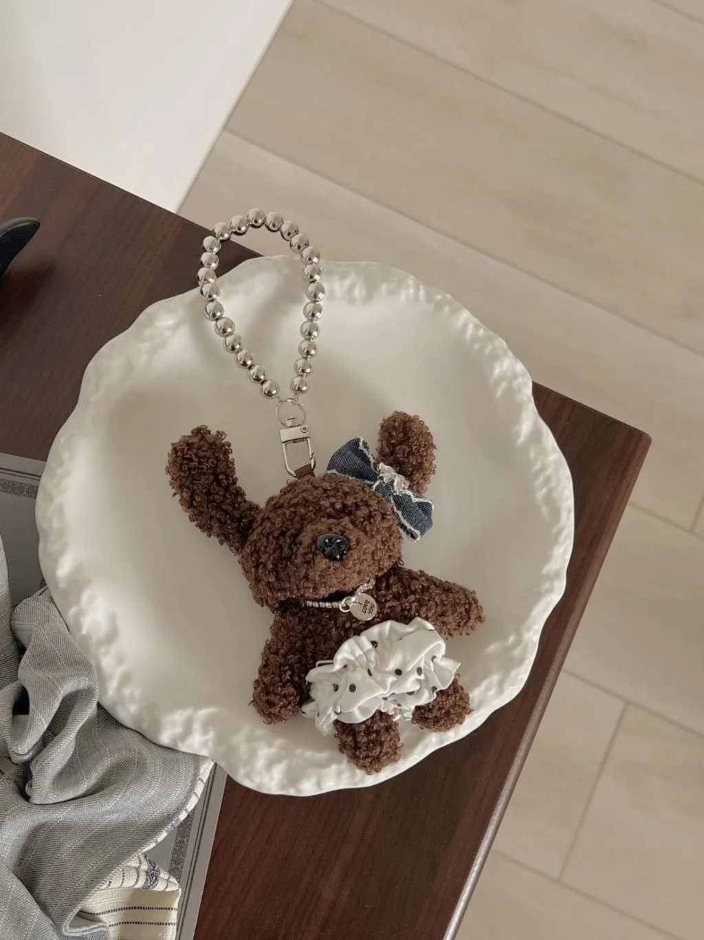 歪鼻狗狗兔吊飾