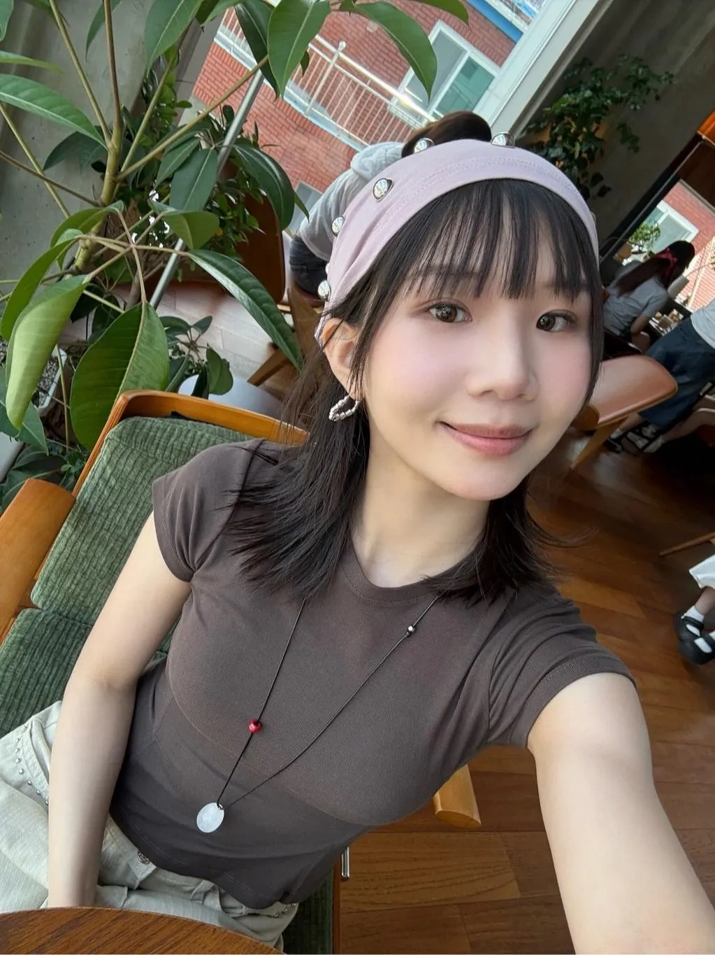 克羅心風愛心耳環