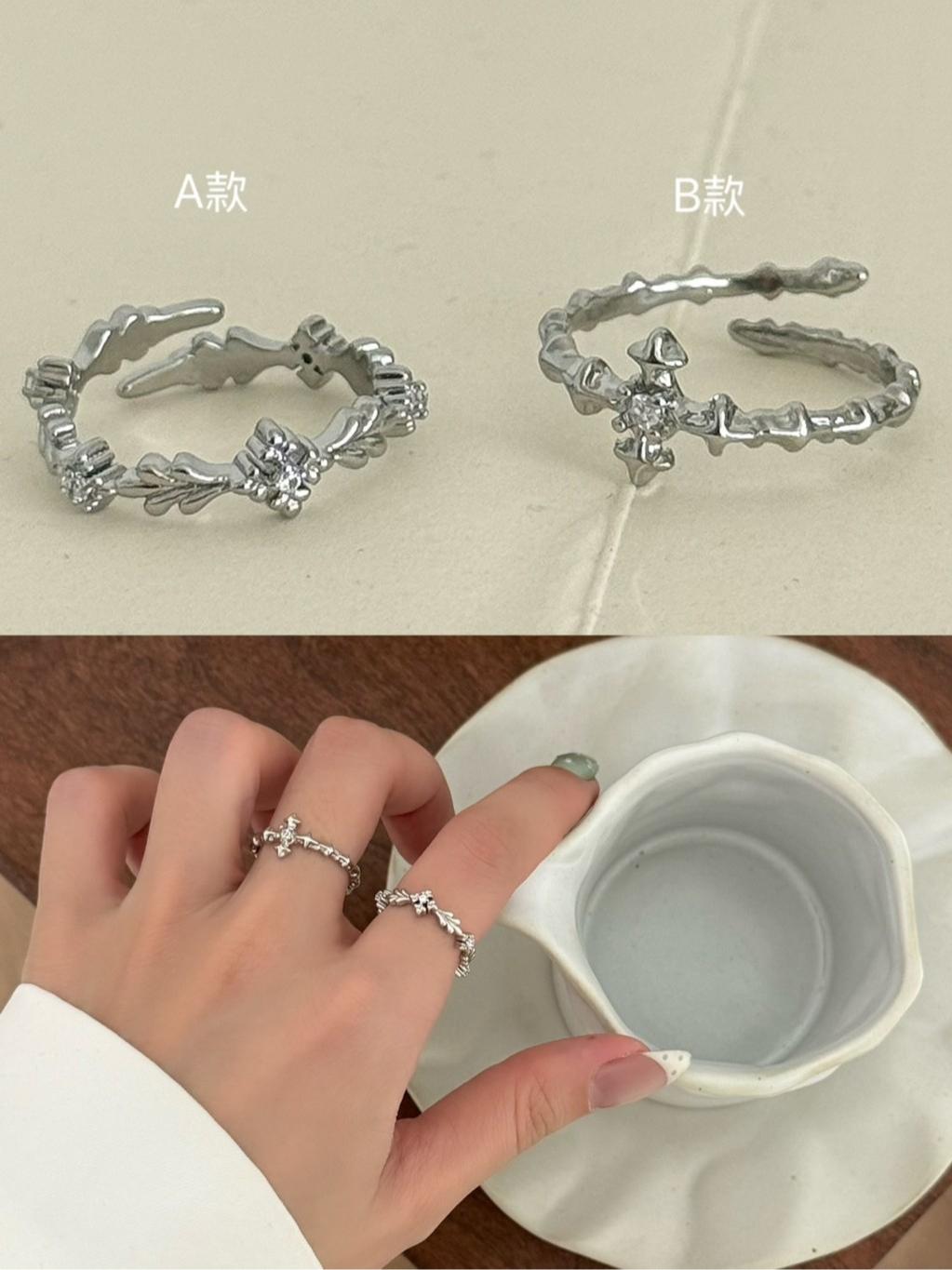 哥德風細圈戒指