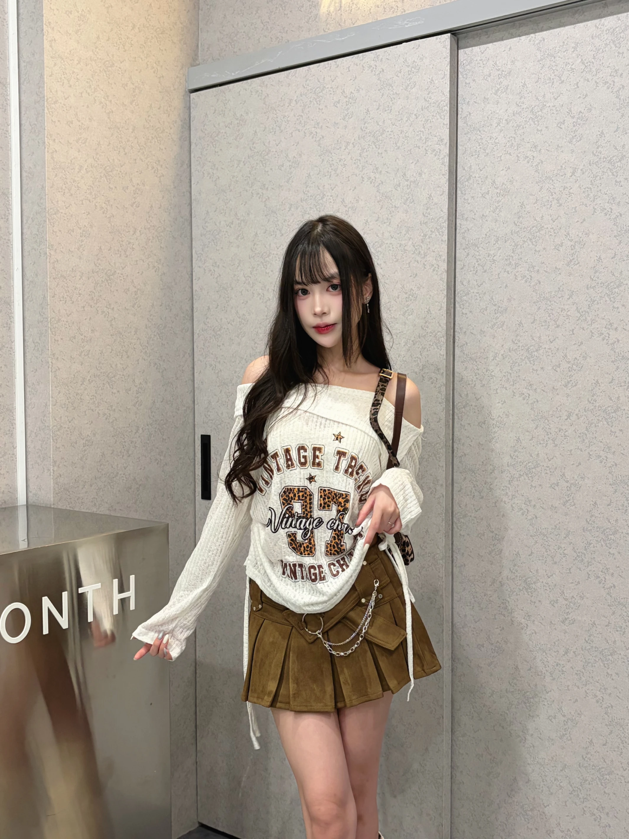 美式97薄紗上衣