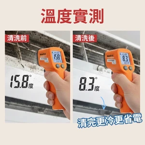 【職人級冷氣深層養護】分離式室內+室外機雙效掛洗（可選購：全室臭氧殺菌除臭）
