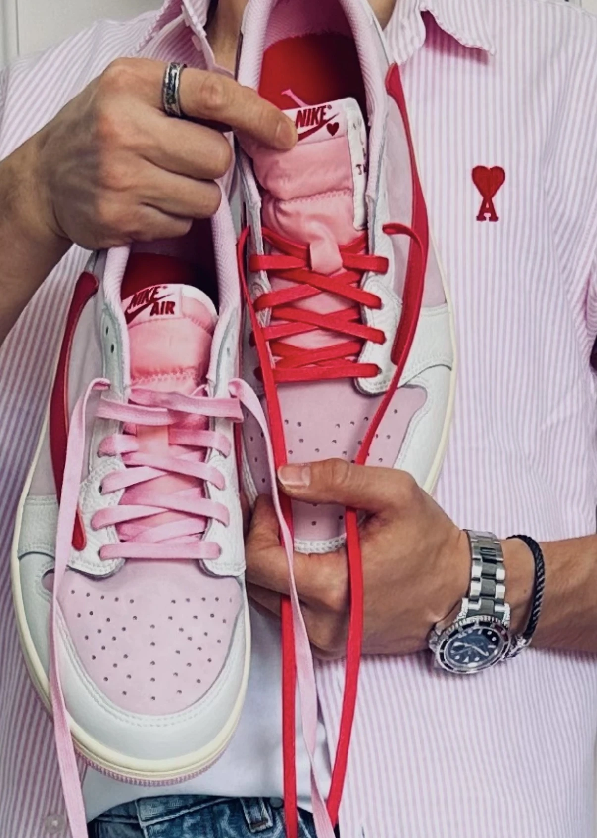 Travis Scott x Air Jordan 1 “Tropical pink”猛男粉/IQ7604-100