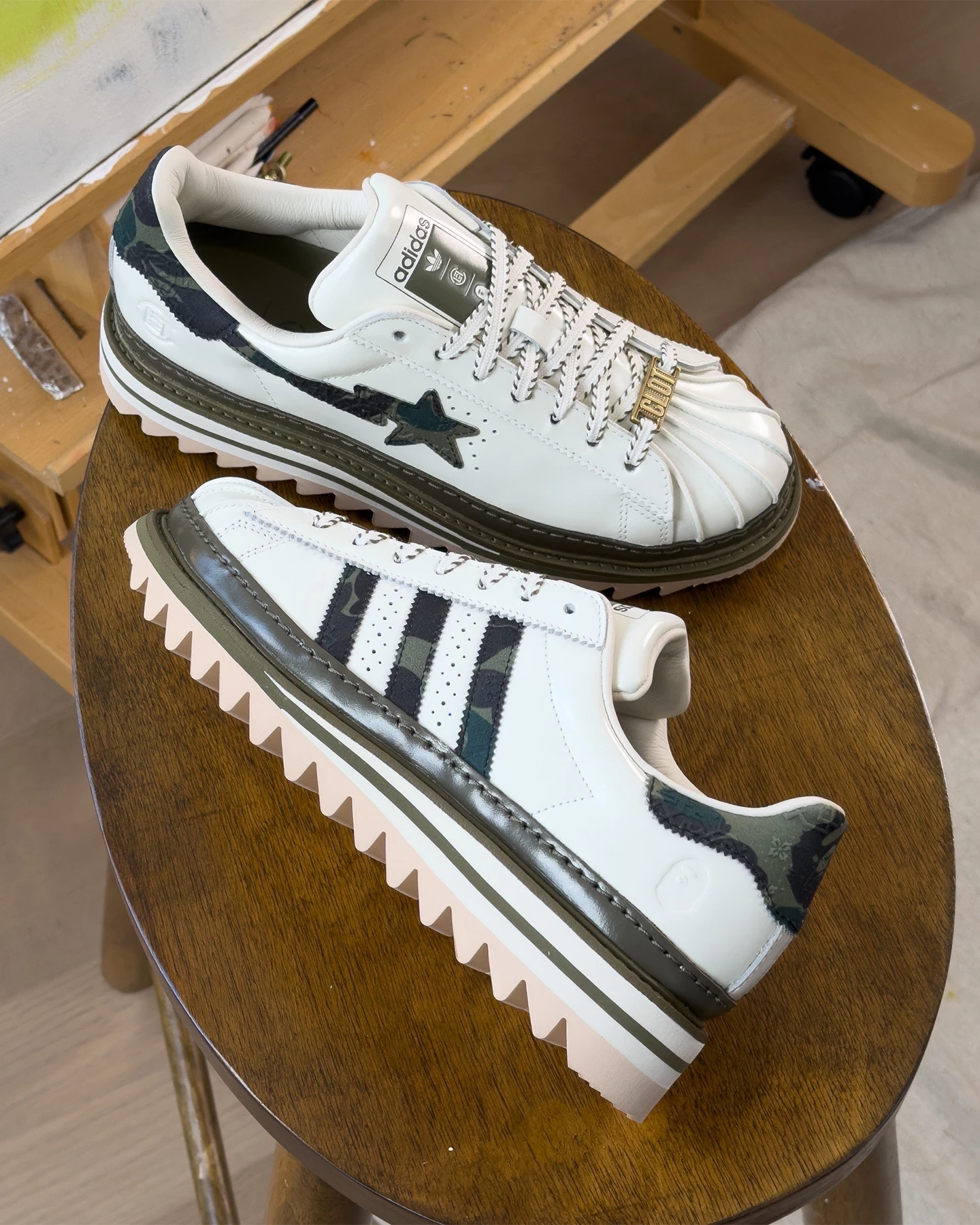 Adidas Superstar × CLOT x BAPE SUPERSTAR 三方聯名/KJ1473