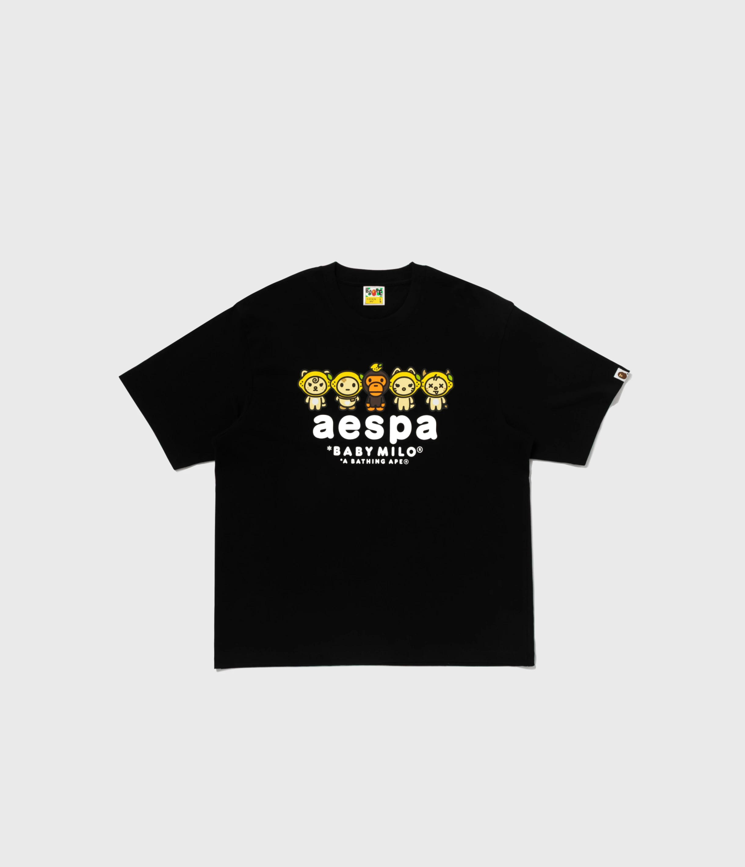 BAPE x aespa 聯名FW限量baby milo短板上衣