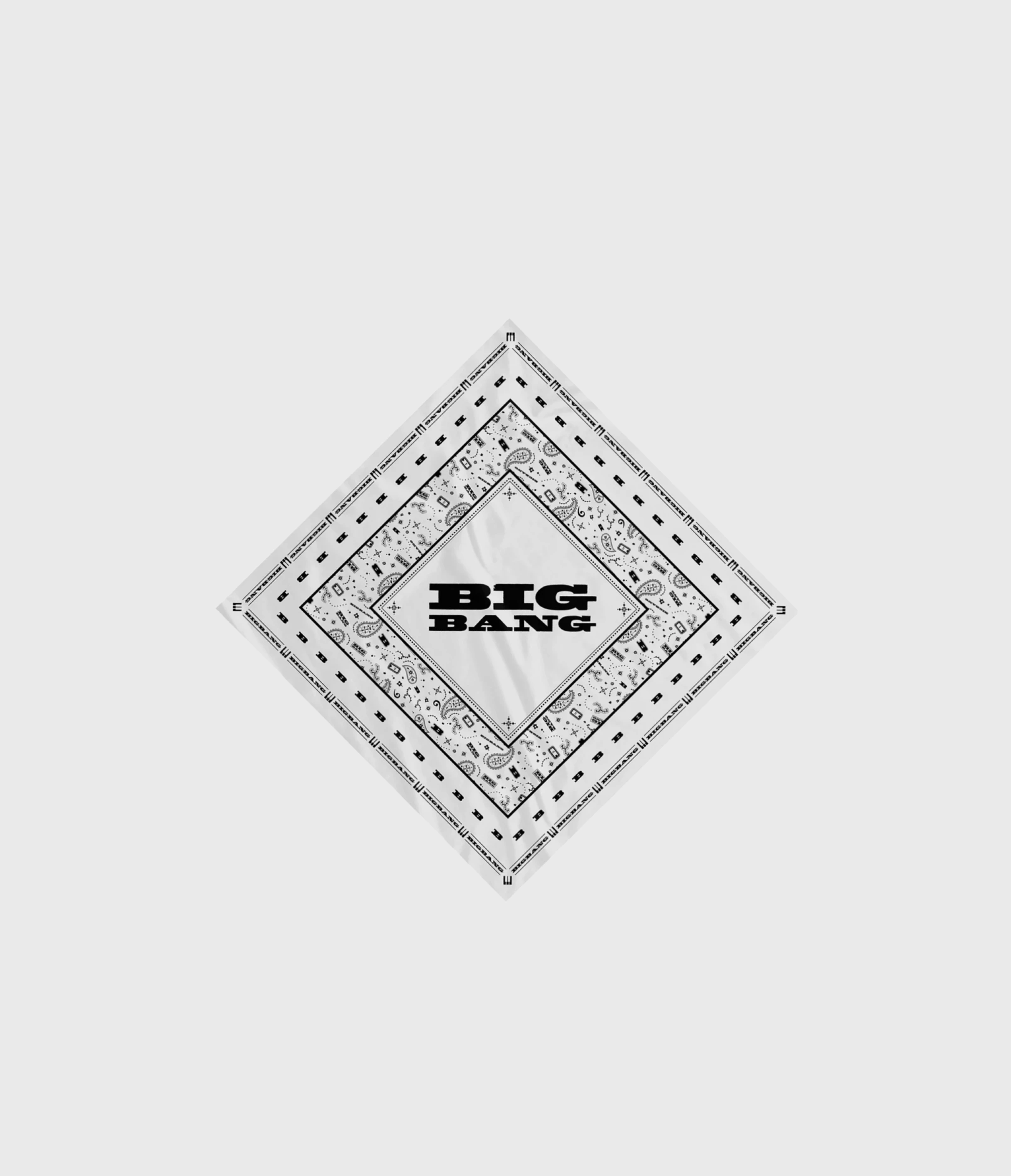 BIGBANG 20週年周邊絲巾/Bigbang 2026-2027 World Tour XX : Cosmos Bandana White