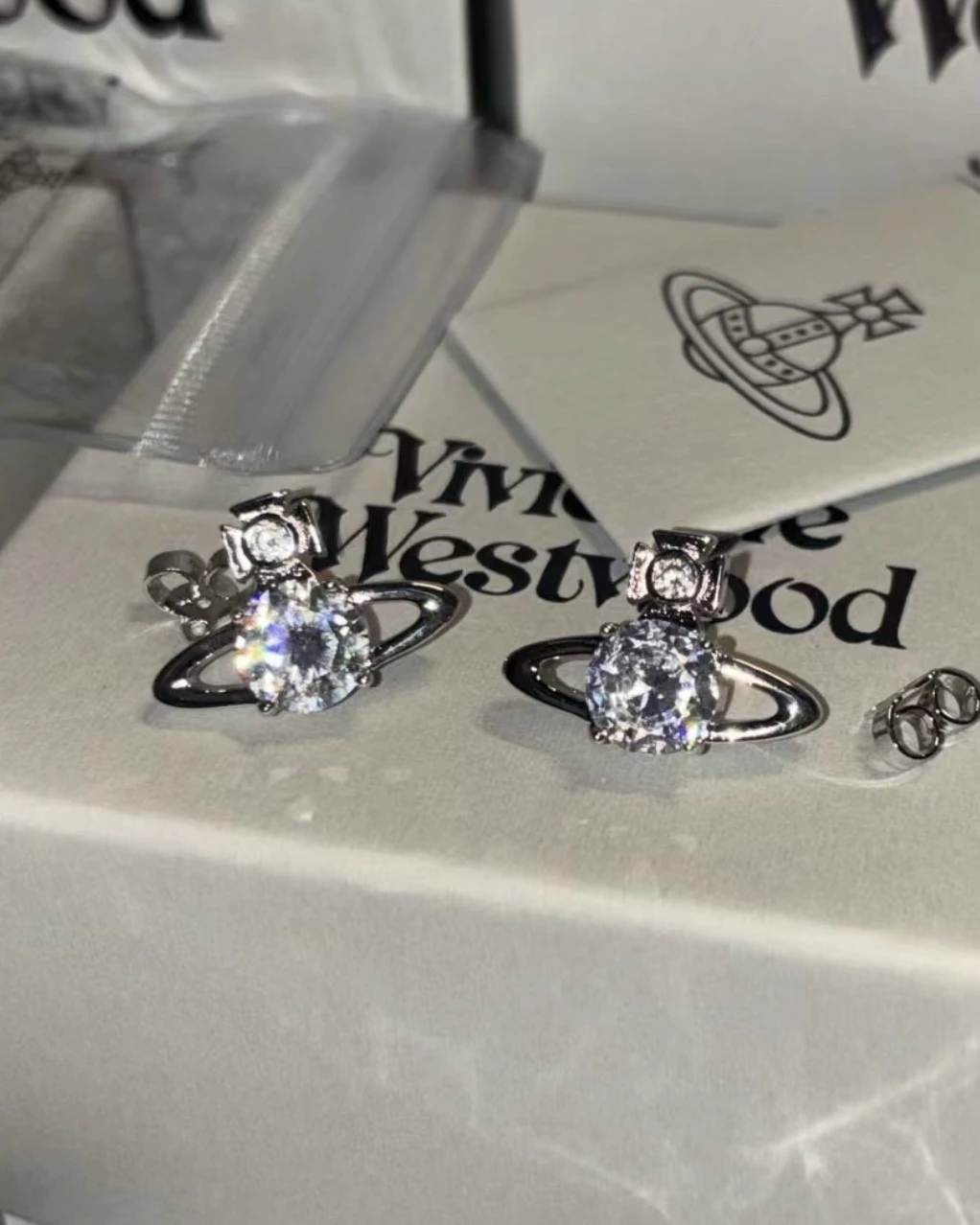 西太后 Vivienne Westwood Reina Earrings Silver/62010070-02P102