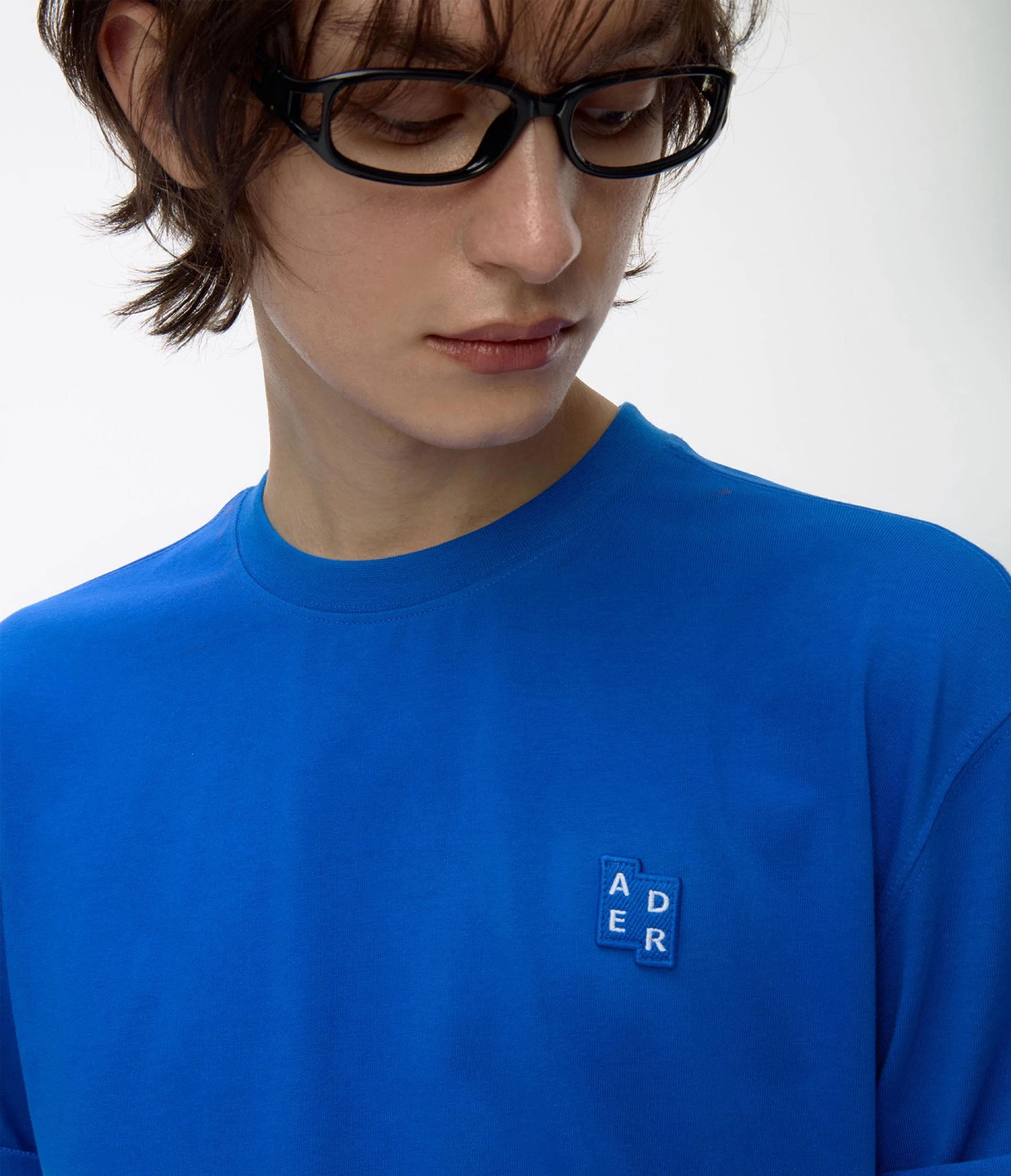 ADER ERROR Sig; BL Tag t-shirt 01 藍色短袖上衣 經典藍標