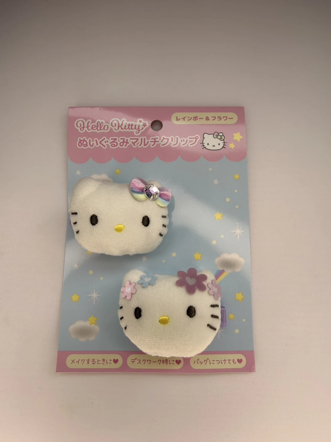 日曬彩虹KITTY小頭小花髮夾