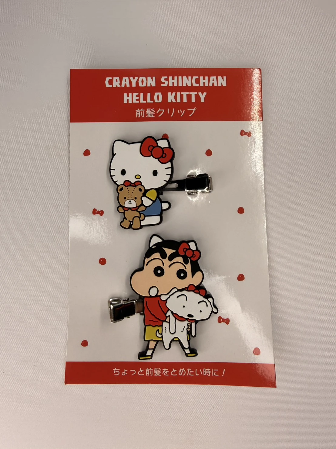 KITTY蠟筆小新雙入髮夾