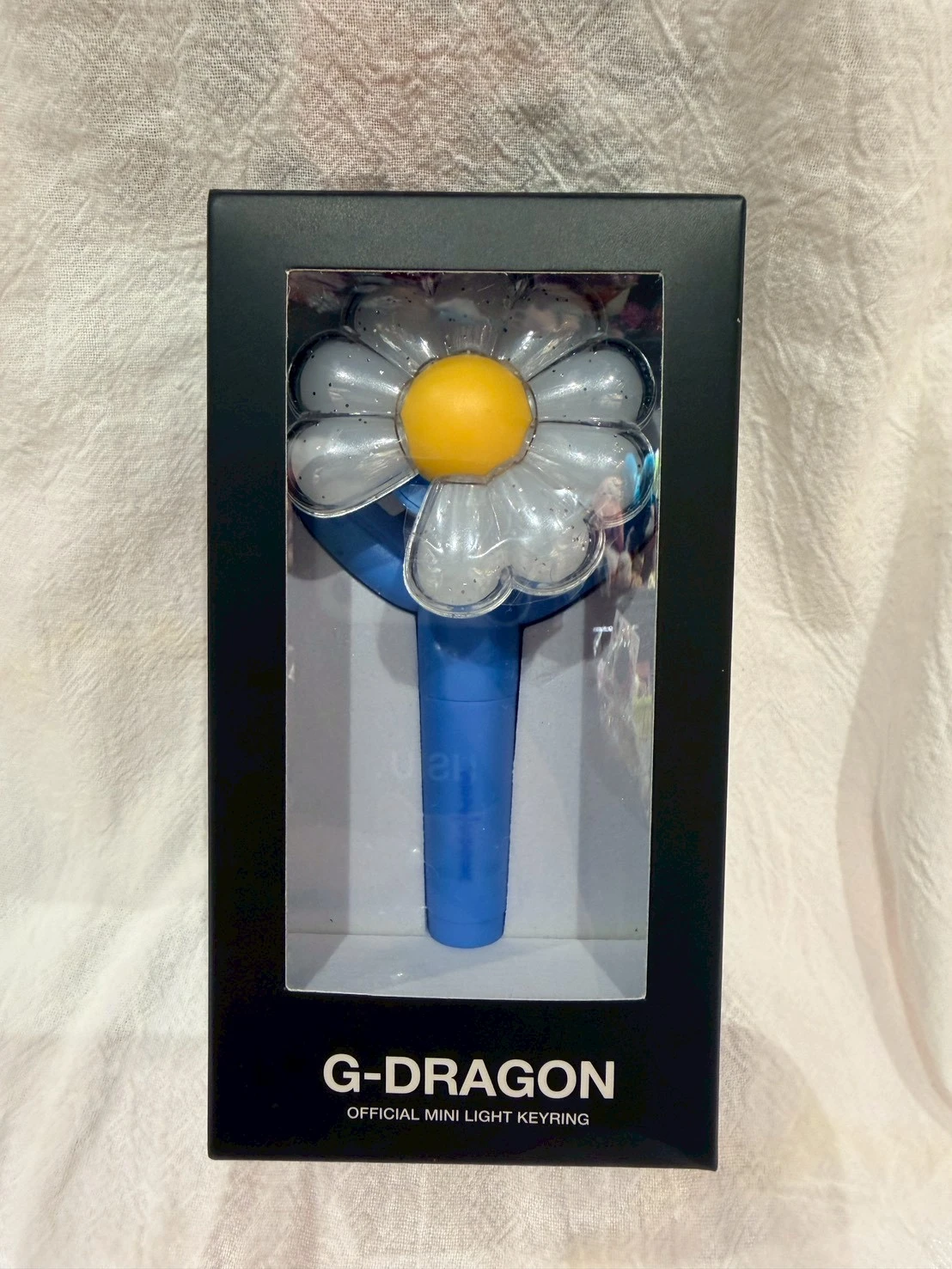 首爾限定GD小花手燈鑰匙圈(水藍)