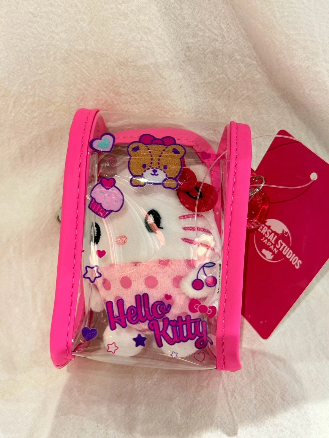 環球25th派對KITTY迷你娃包吊飾