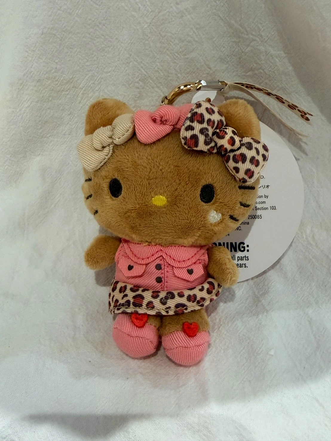 KITTY黑皮豹紋吊飾