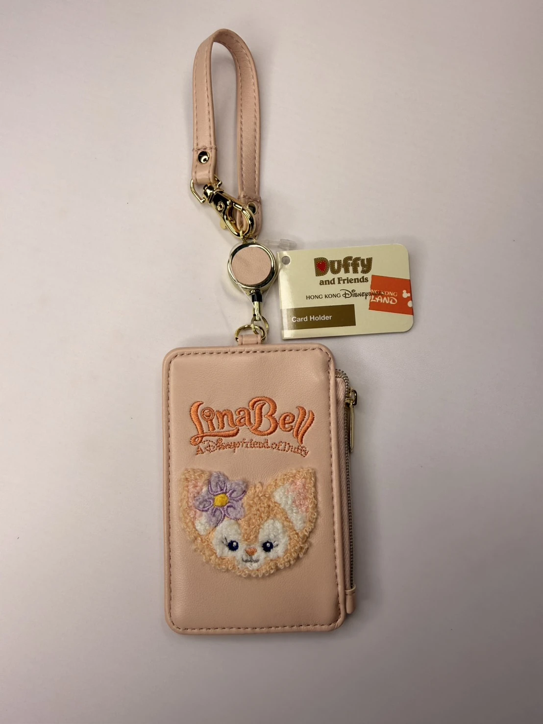 香港樂園玲娜刺繡小頭票卡零錢包