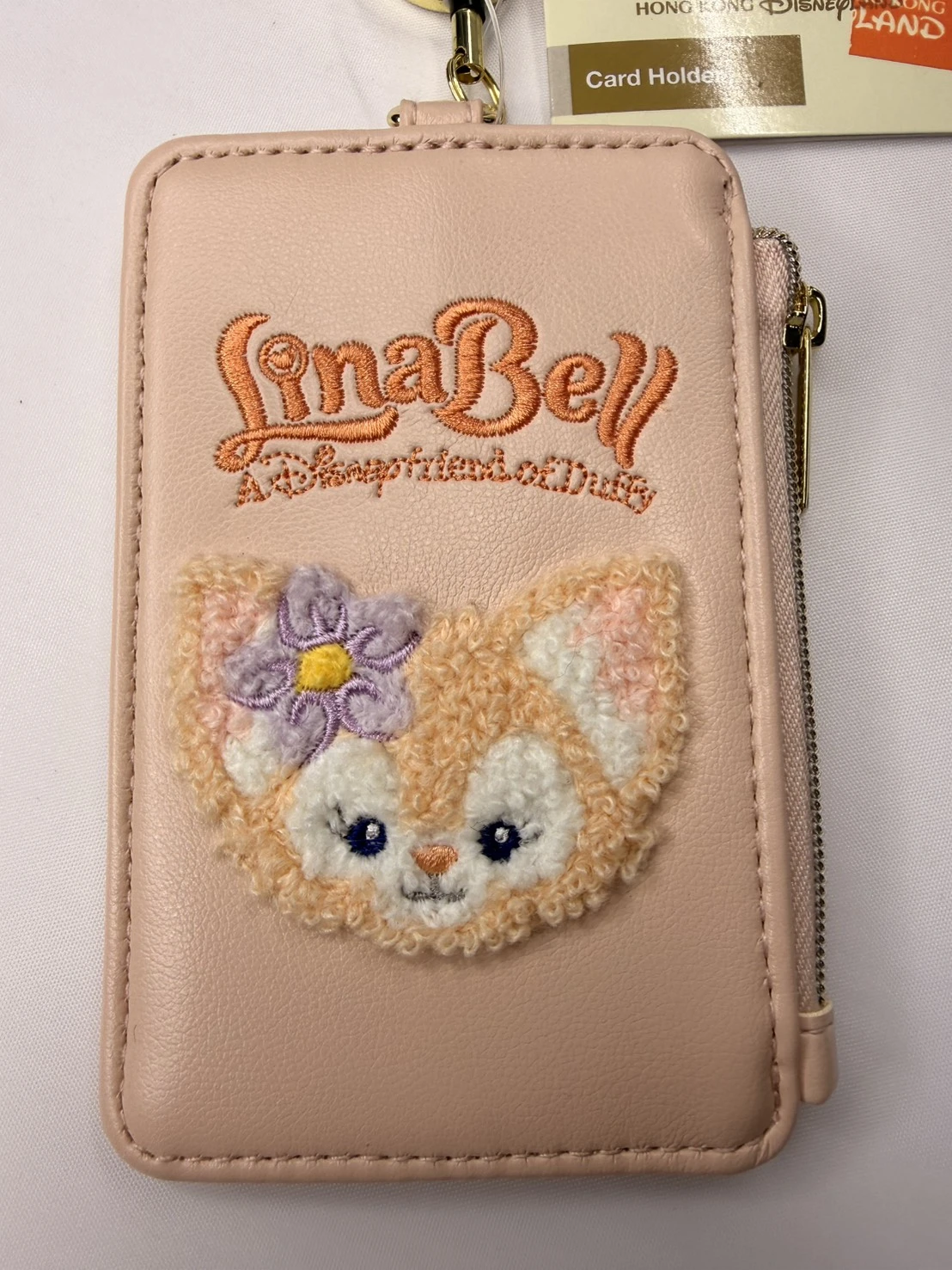 香港樂園玲娜刺繡小頭票卡零錢包