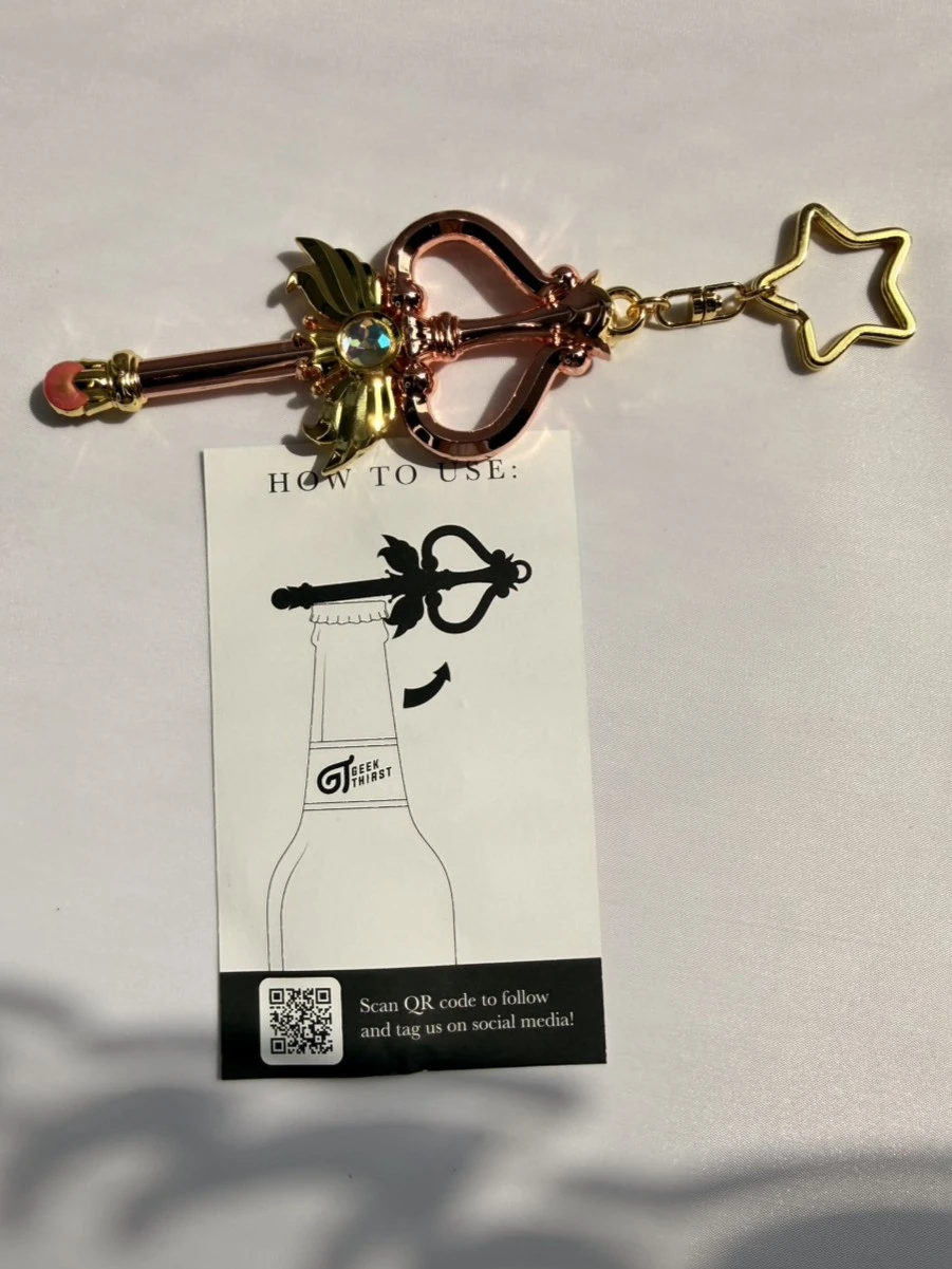 美戰愛心翅膀皇冠開瓶器鑰匙圈