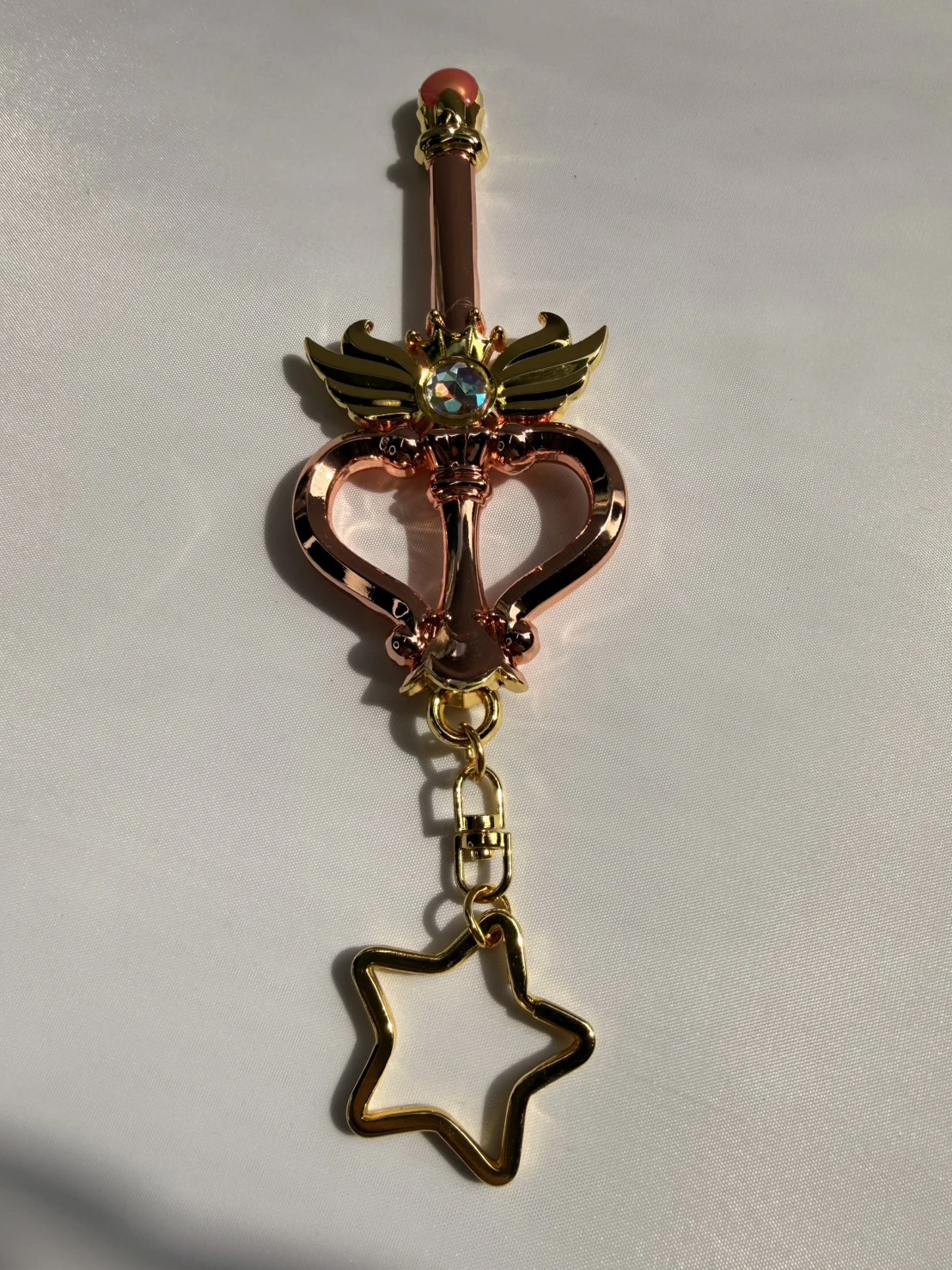 美戰愛心翅膀皇冠開瓶器鑰匙圈