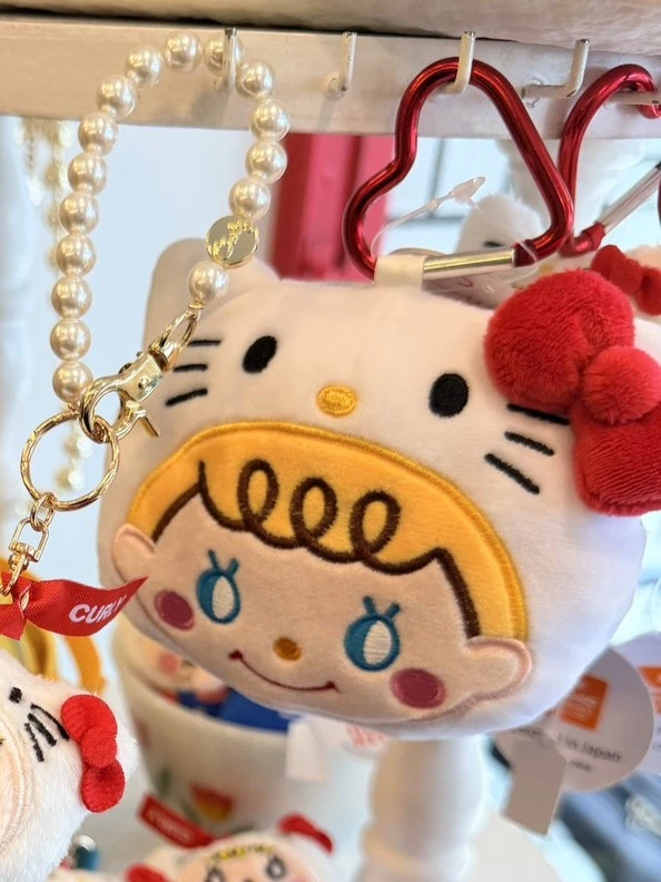 日本代官山卷毛女孩KITTY頭型票卡包