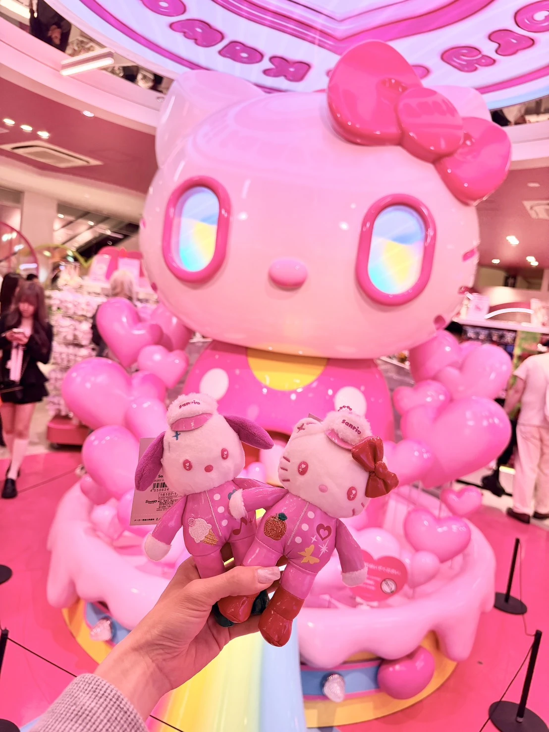 三麗鷗Y2K原宿皮質KITTY吊飾