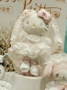 2026香港動漫展限定婚紗kitty長腿吊飾