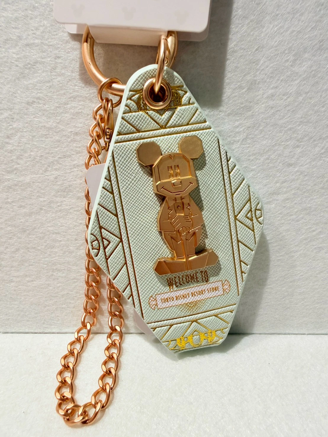 STORE旗艦店限定米奇金屬皮片鑰匙圈