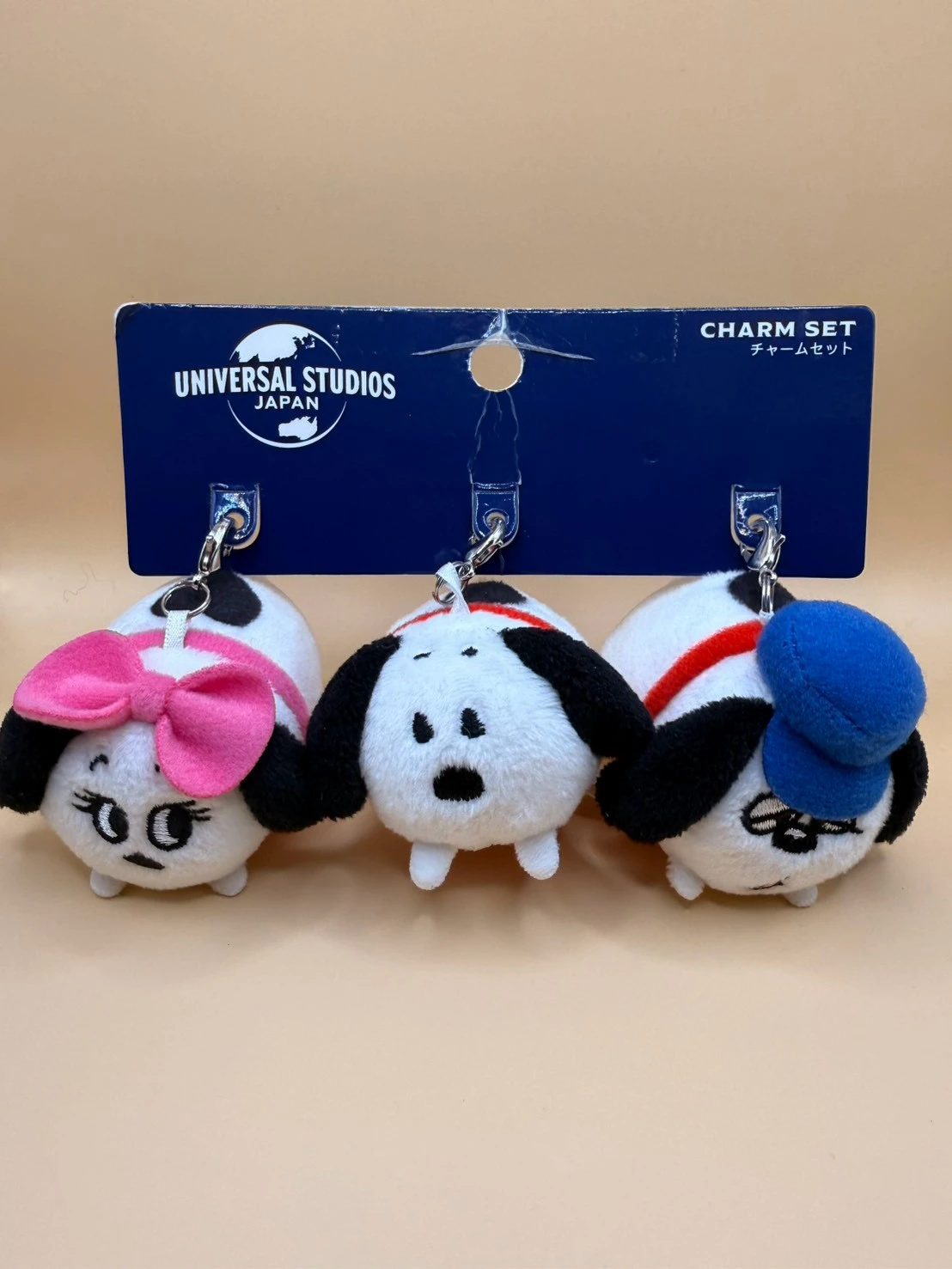 環球史努比歐拉夫TSUMTSUM三入吊飾