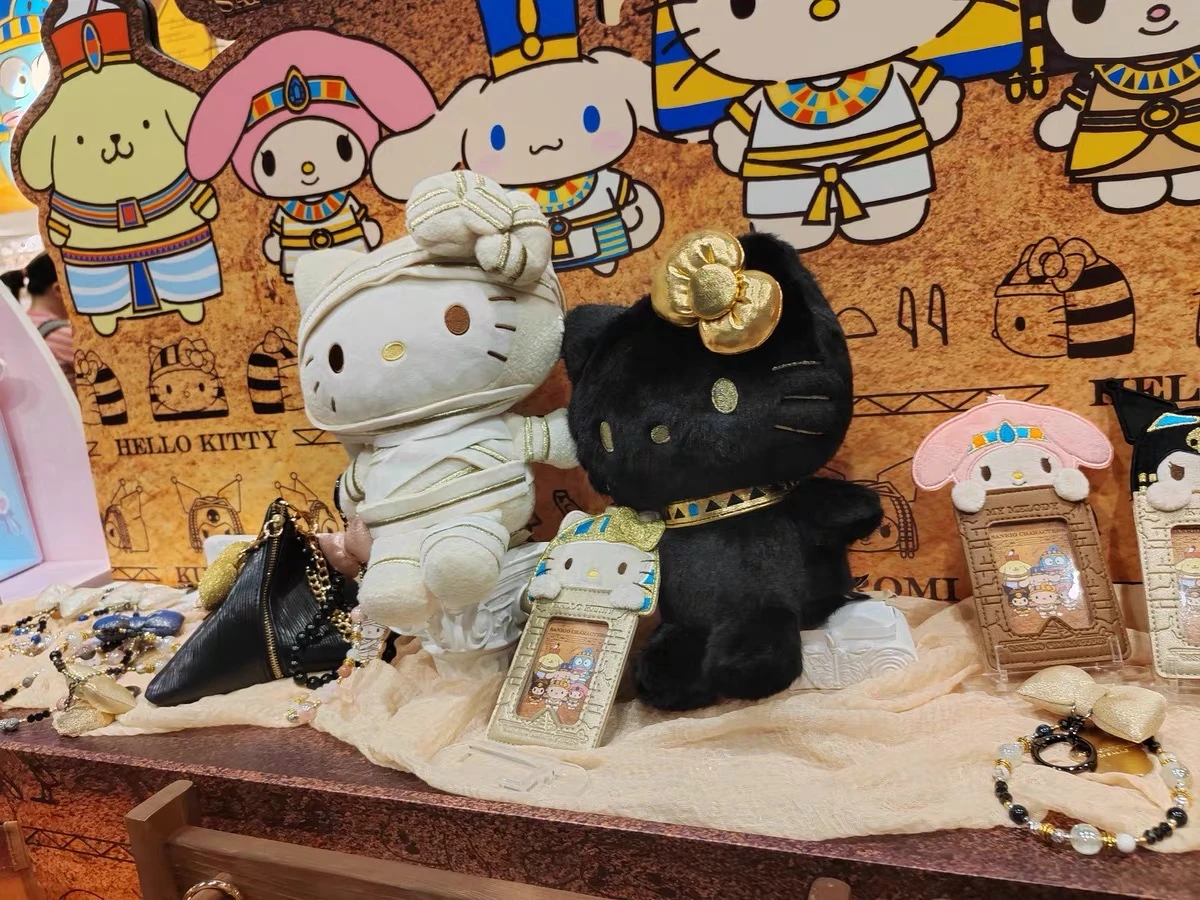 2026香港動漫展埃及kitty木乃伊吊飾(黑/白)