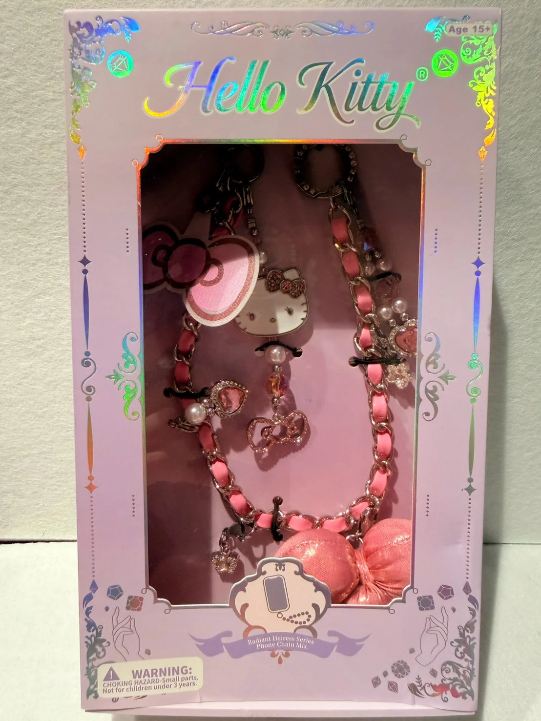 泰國限定KITTY水晶鑽蝴蝶結手機背帶