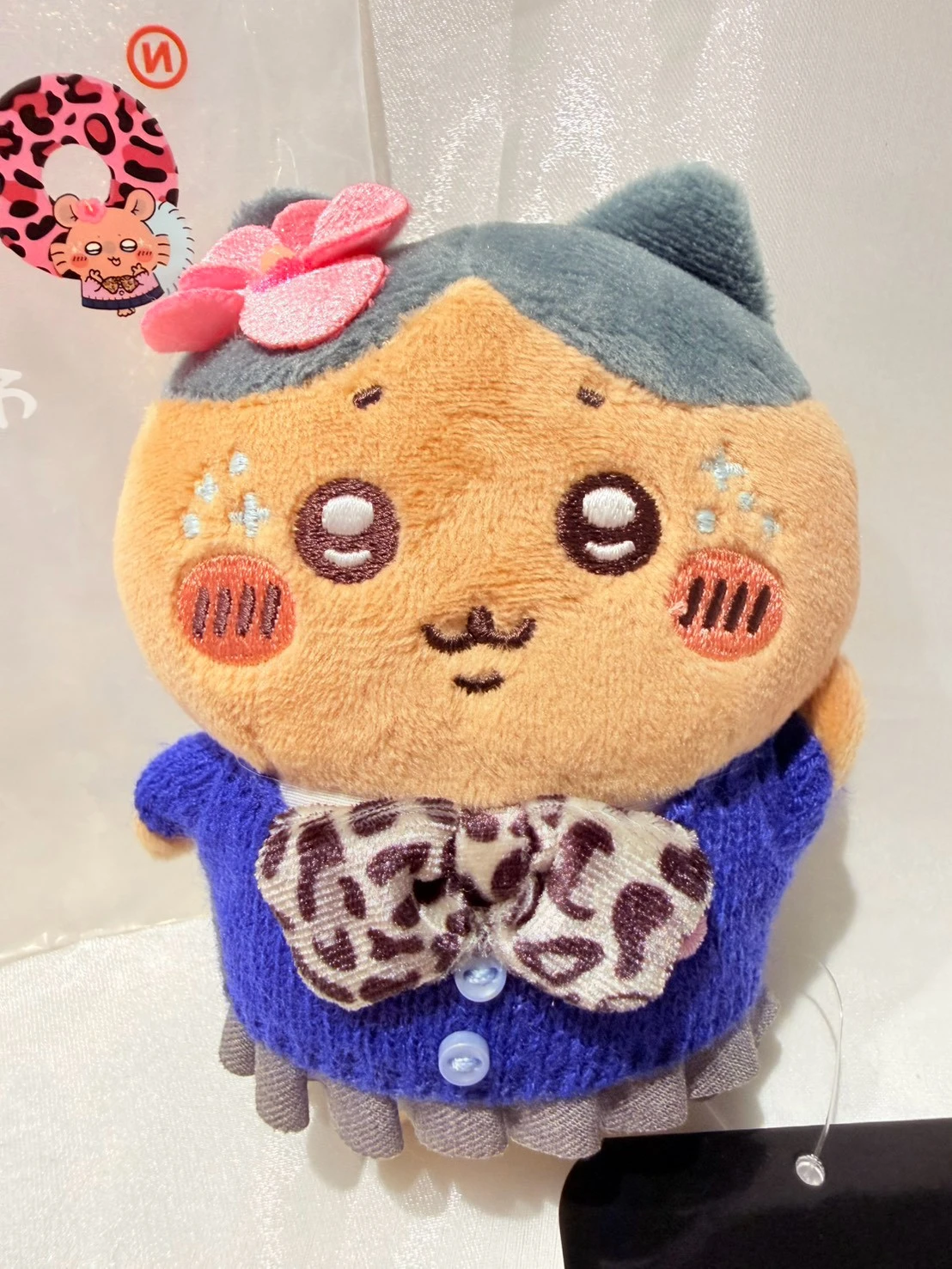 限定9090吉伊卡哇黑皮制服吊飾(小八)