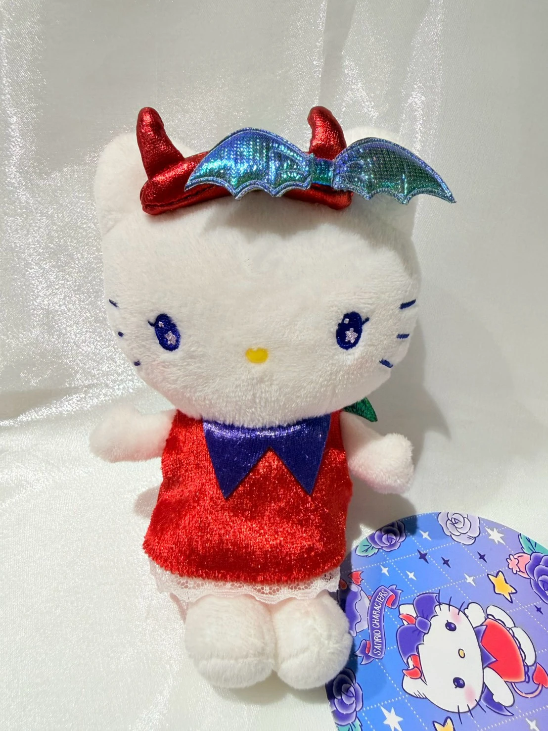 KITTY愛心天使翅膀坐姿吊飾