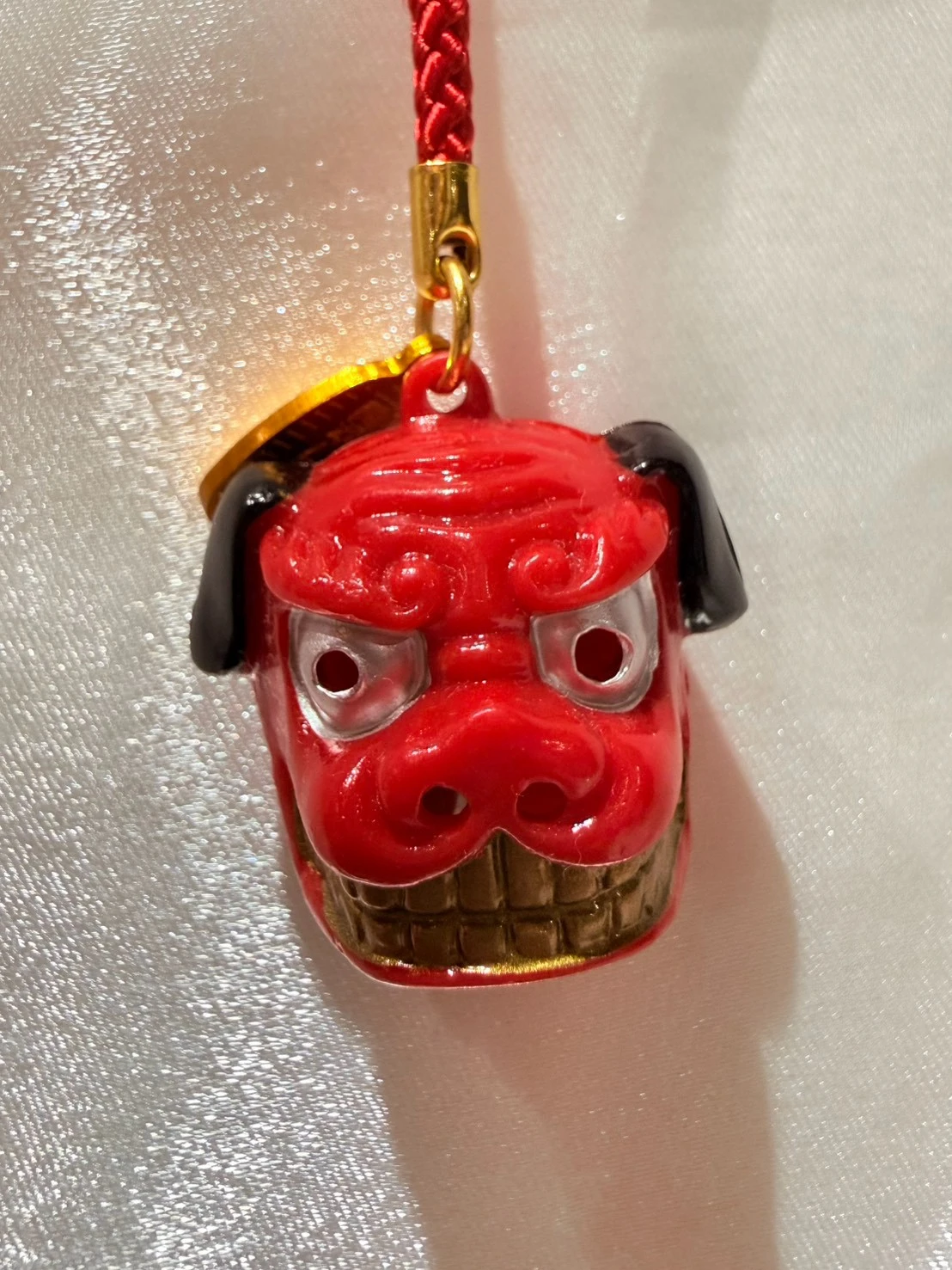日本八阪神社祈福求財獅子御守吊飾