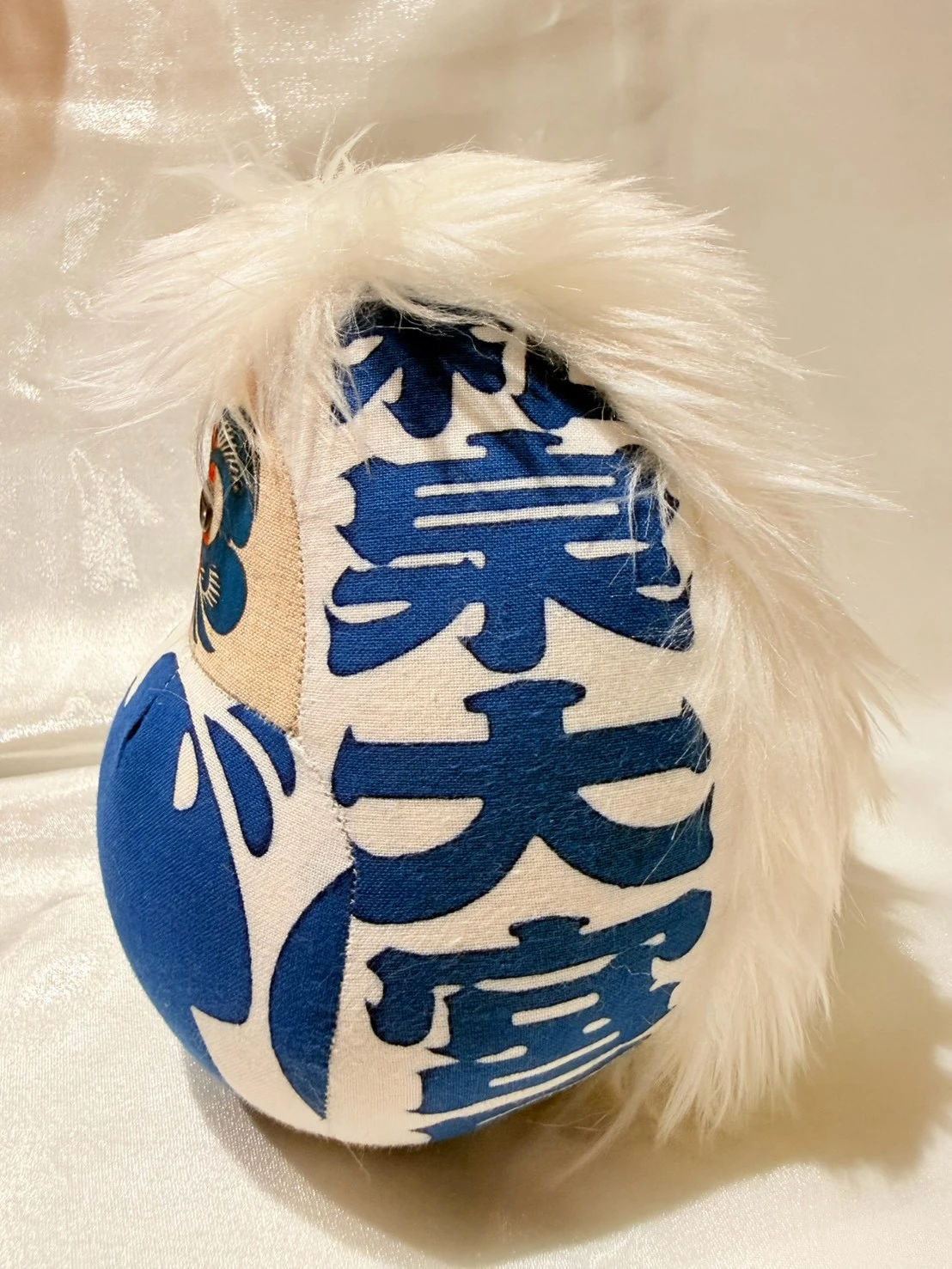 日本設計師限定武藏達摩擺飾(白毛)
