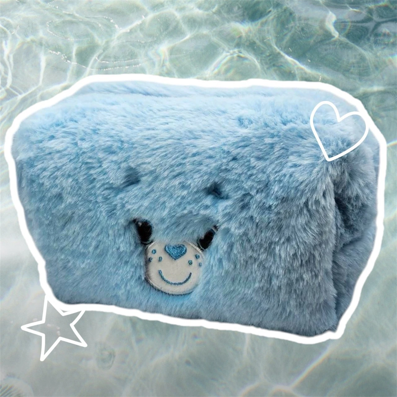 CARE BEARS泰國限定比袋化妝包(水藍)