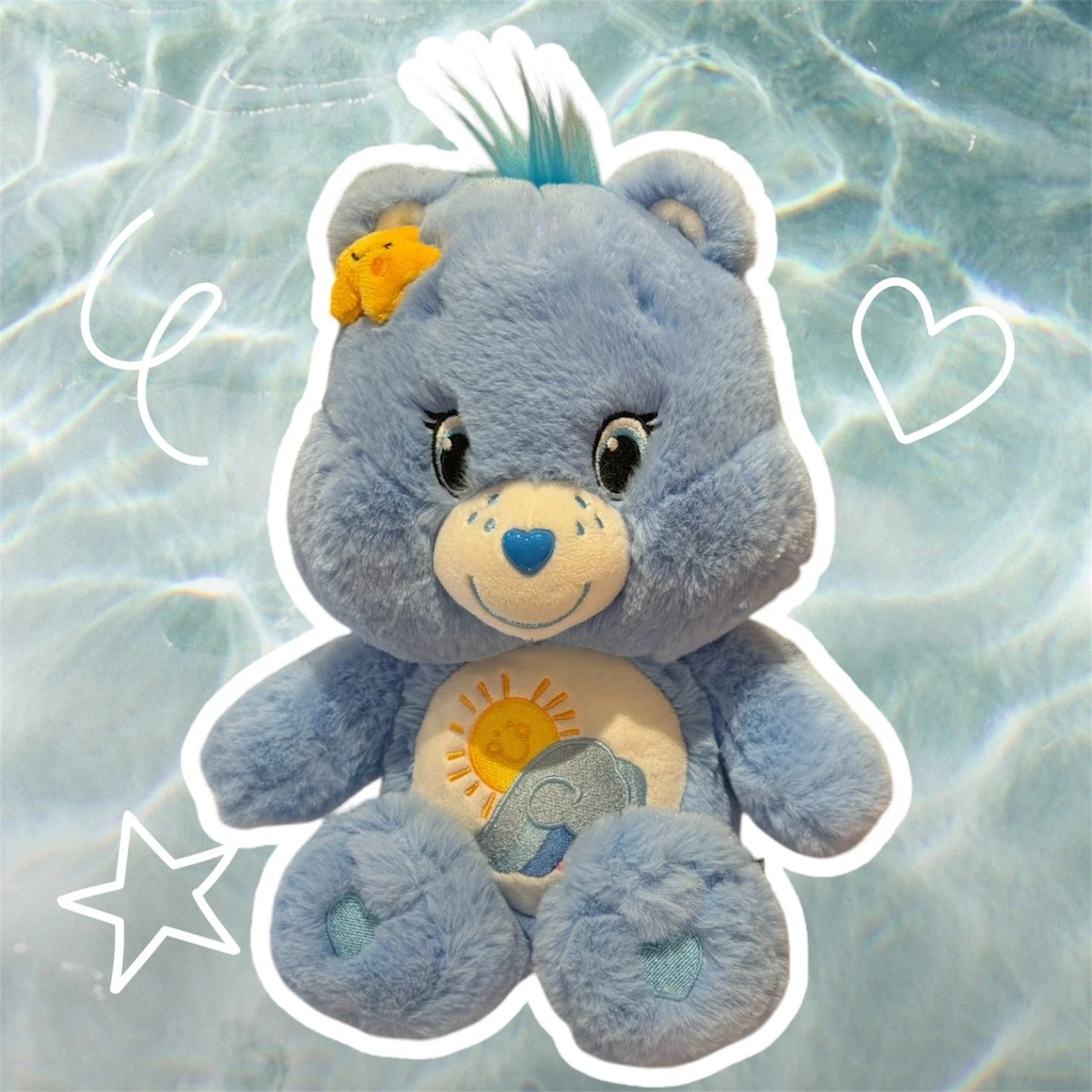 CARE BEARS泰國限定 s號娃娃(海星水藍)