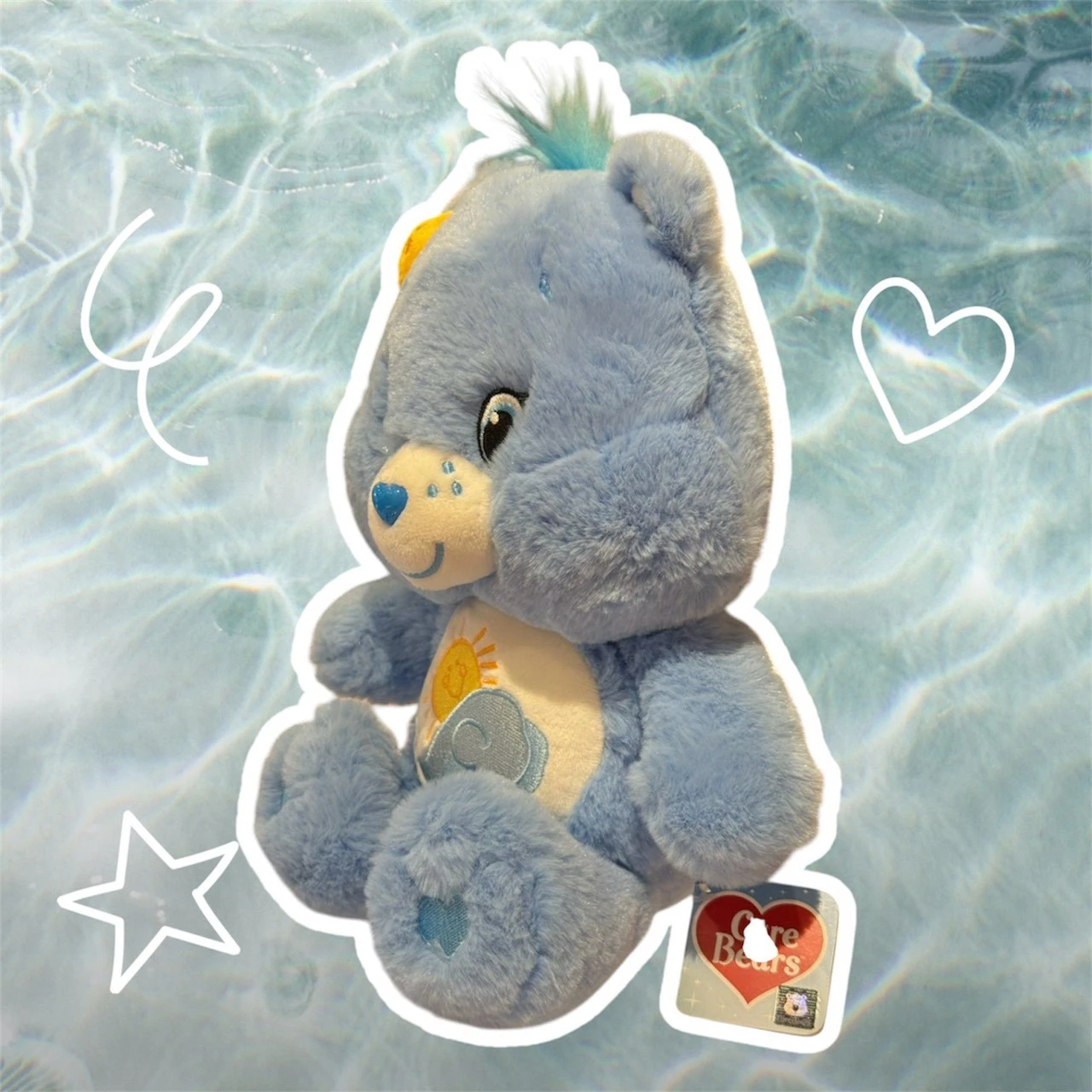 CARE BEARS泰國限定 s號娃娃(海星水藍)