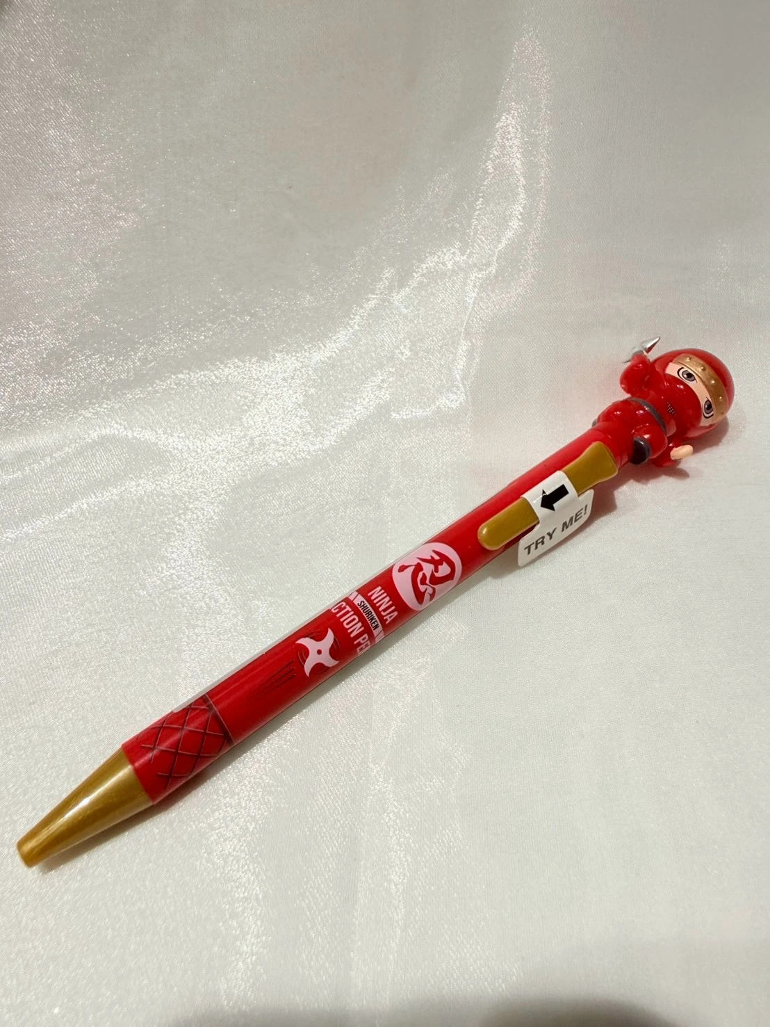 忍者公仔原子筆(紅)