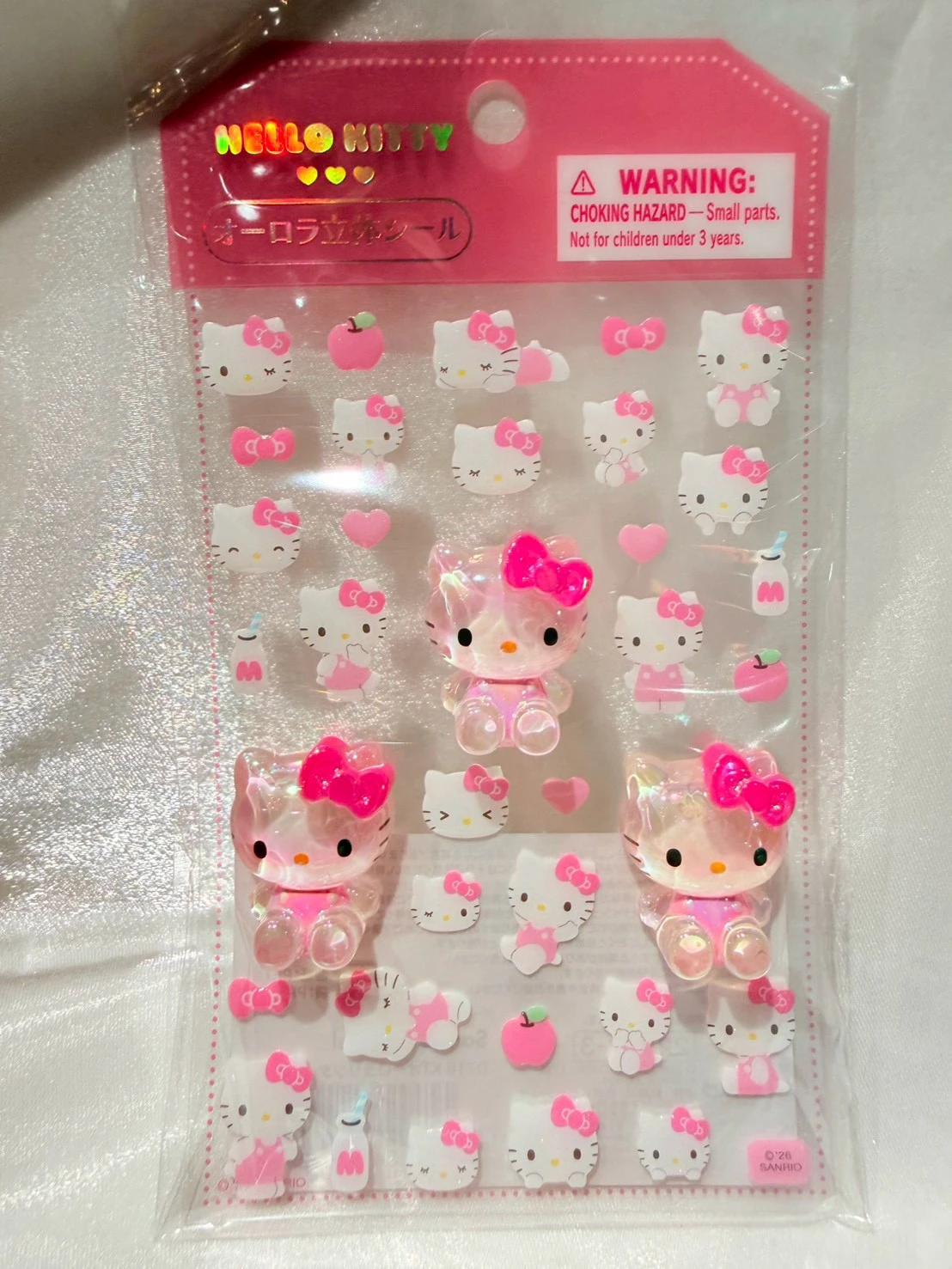 KITTY立體水晶貼紙