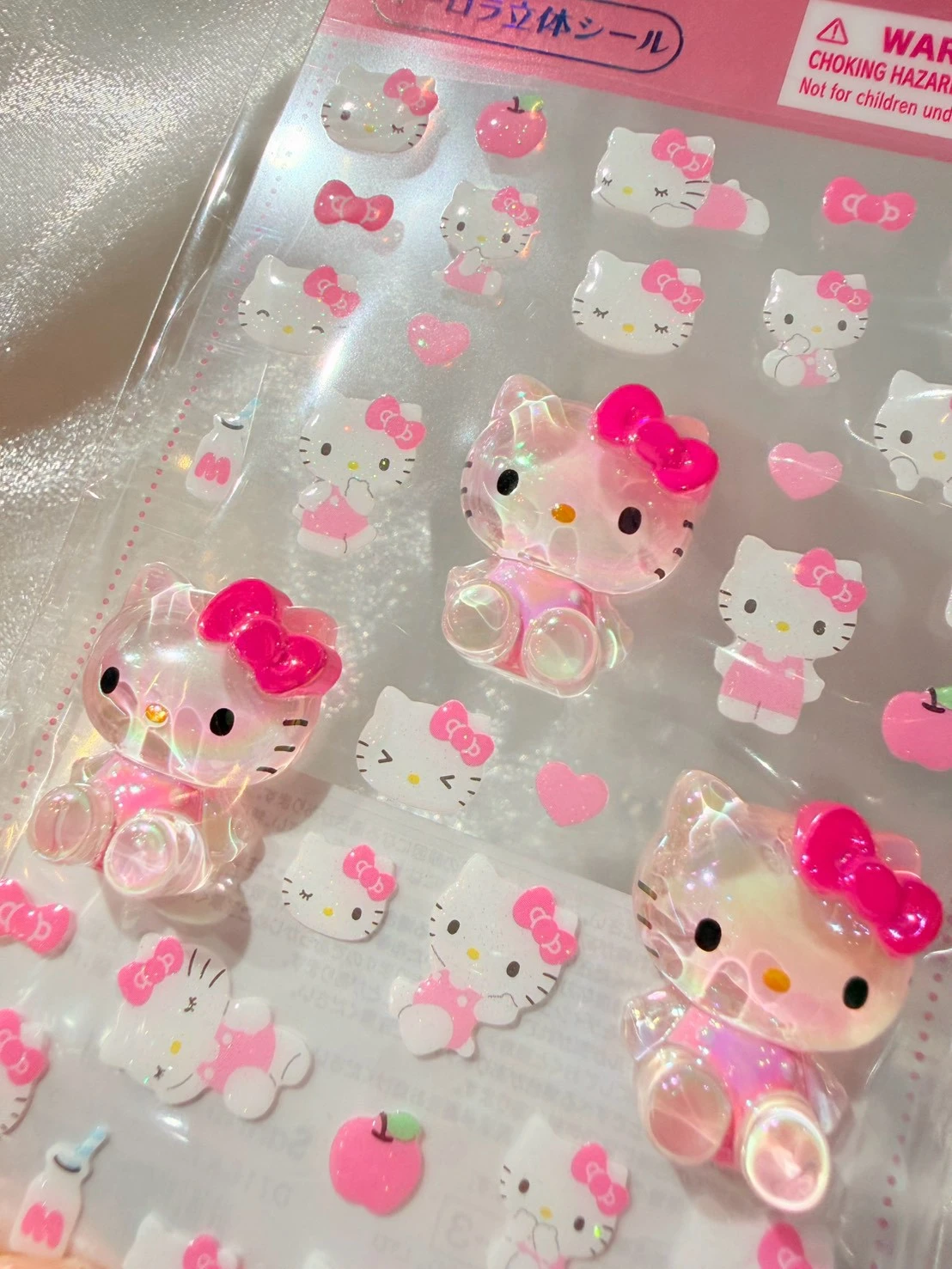 KITTY立體水晶貼紙