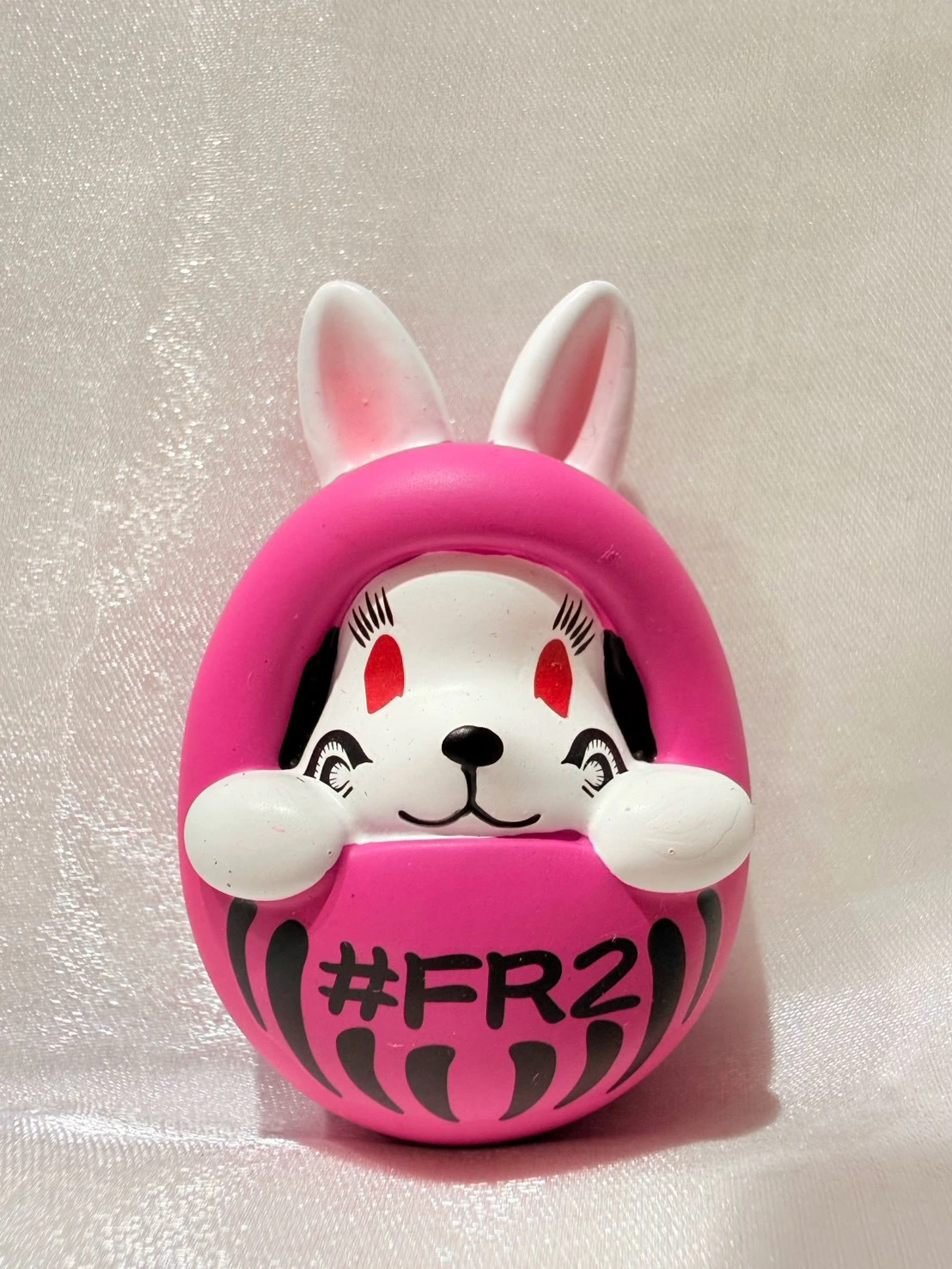 FR2梅兔子達摩吸鐵(桃)