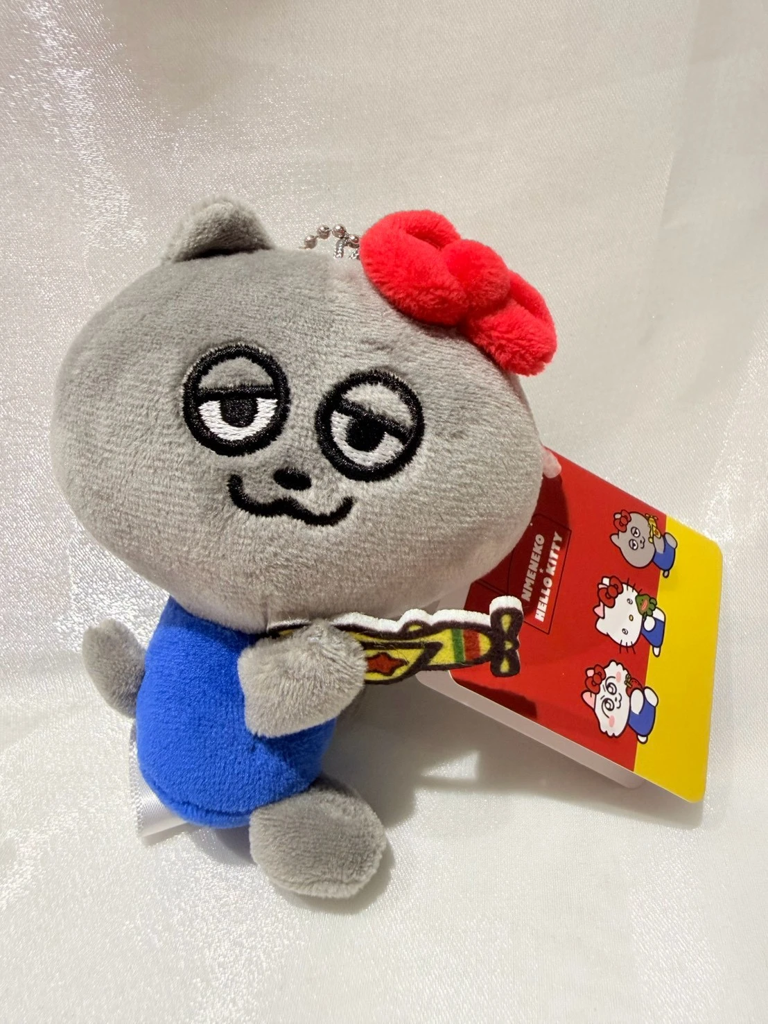 NMENKO嗚喵貓貓聯名限定KITTY吊飾(灰)