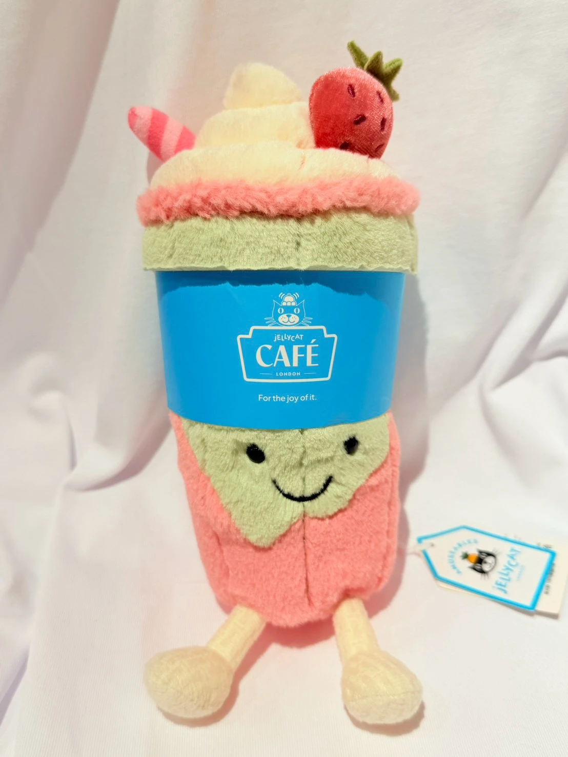 JELLY CAT上海限定草莓拿鐵蓓芮蒂娃娃